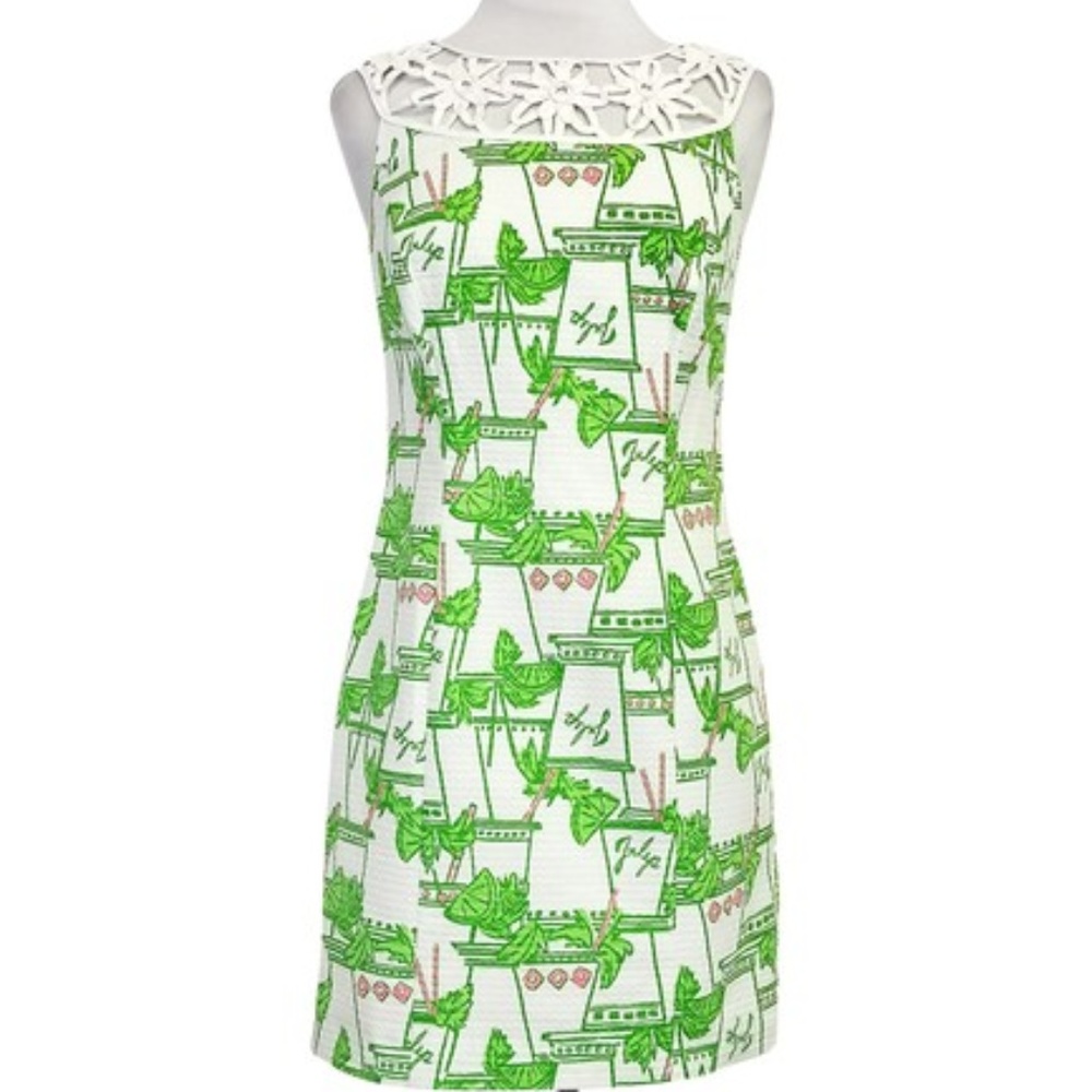 Lilly Pulitzer Mint Julep Lacina Dress Size 4